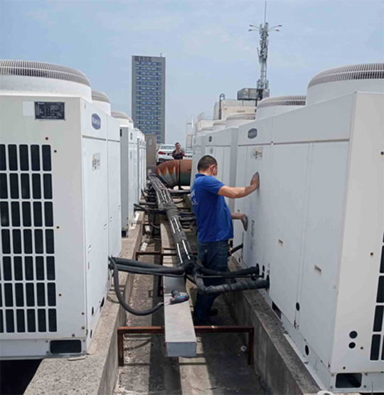 肃北中央空调制热和不制冷系统维修方法